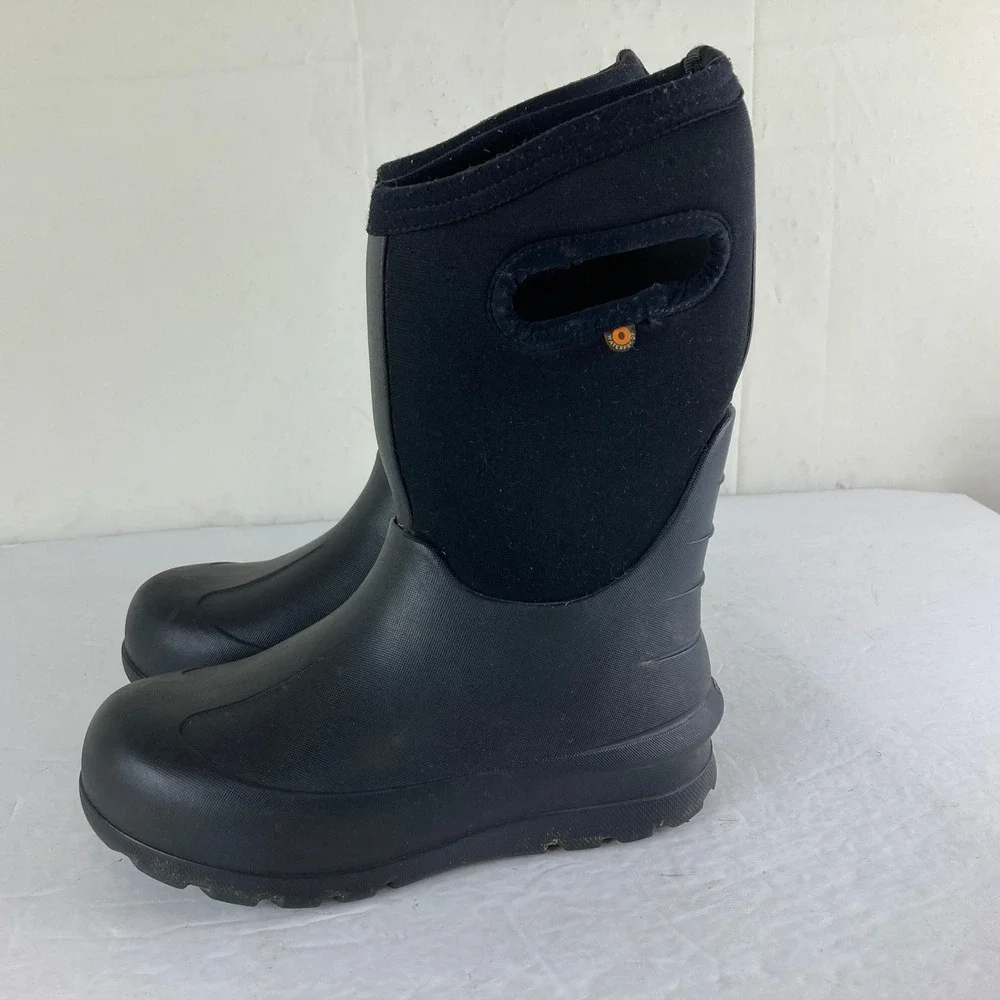 Bogs Kids Boys sz‎ 2 Black Waterproof Insulated Boots Snow Rain Mud Gorpcore